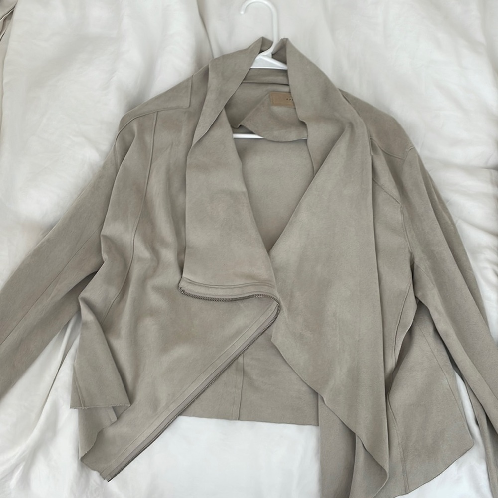 Blank NYC suede crepe jacket